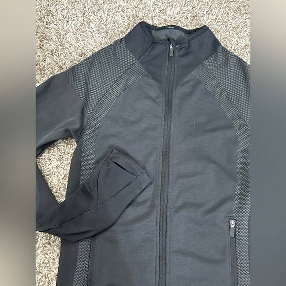 Lululemon Ready To Run‎ Jacket Pinpoint black gray size 2 A280 - Picture 12 of 12
